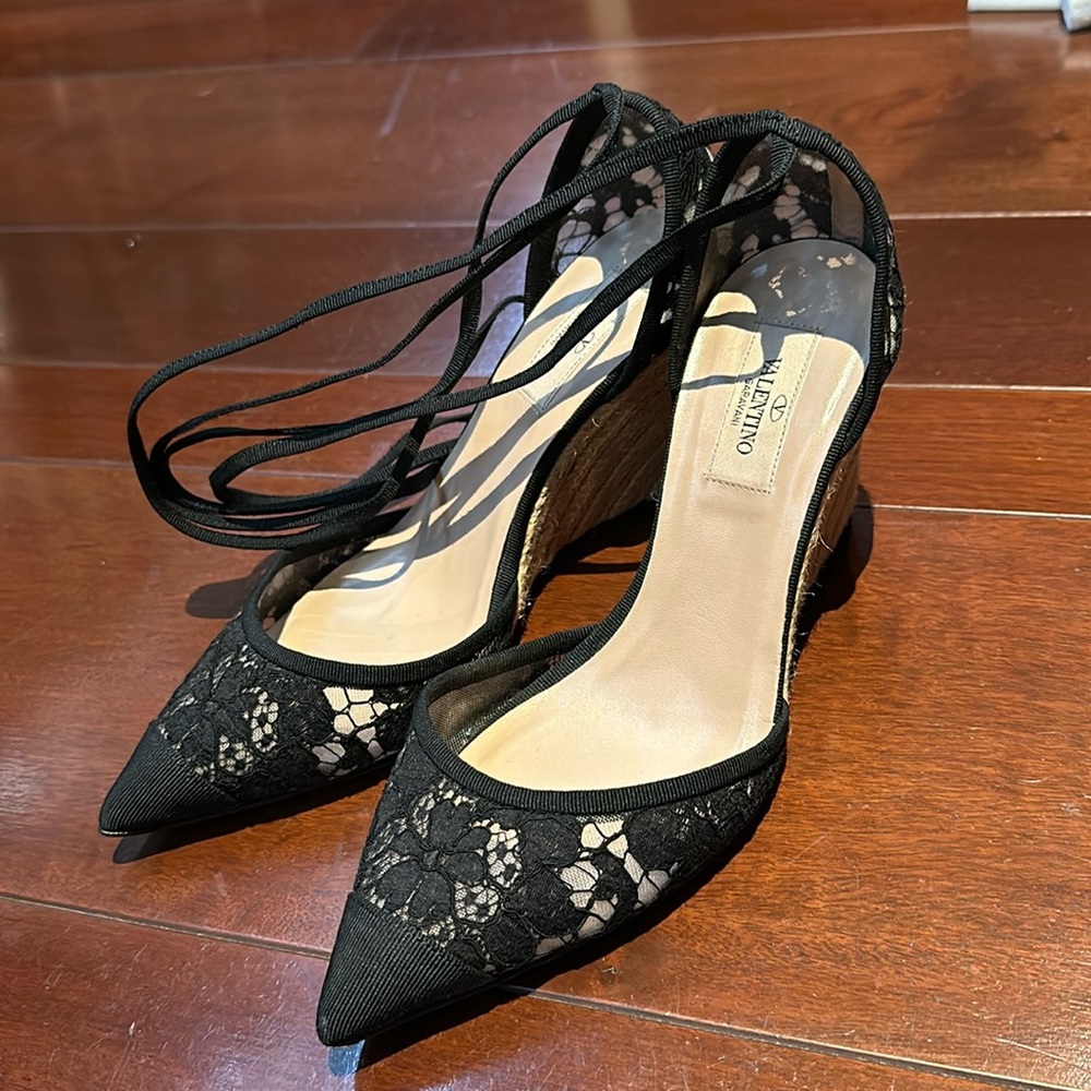 Valentino lace espadrilles